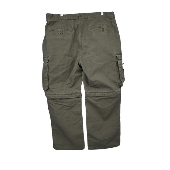 Official Boy Scout of America Green Convertible Cargo Pants with Zip-Off Design - Picture 2 of 8